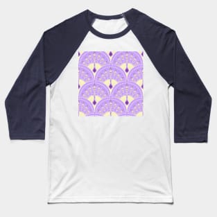 Lilac and Yellow Scales Baseball T-Shirt